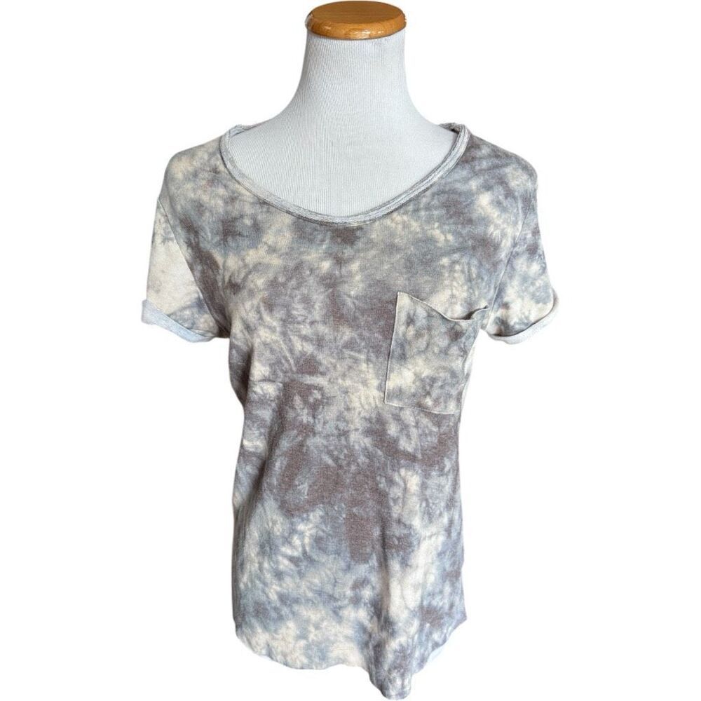 Womens Mittoshop Tie Dye Burnout Pocket Top Shirt - Sz M
